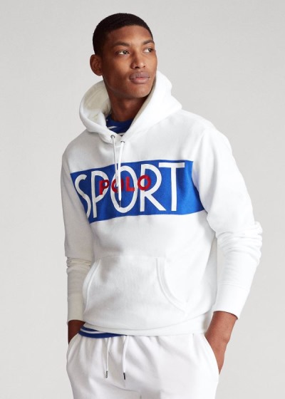 Sudaderas Con Capucha Polo Ralph Lauren Hombre Blancos - Polo Sport Fleece - XDLZB7159